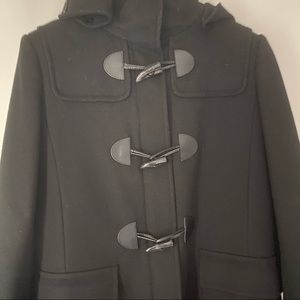 Ralph Lauren black duffle coat detachable hood